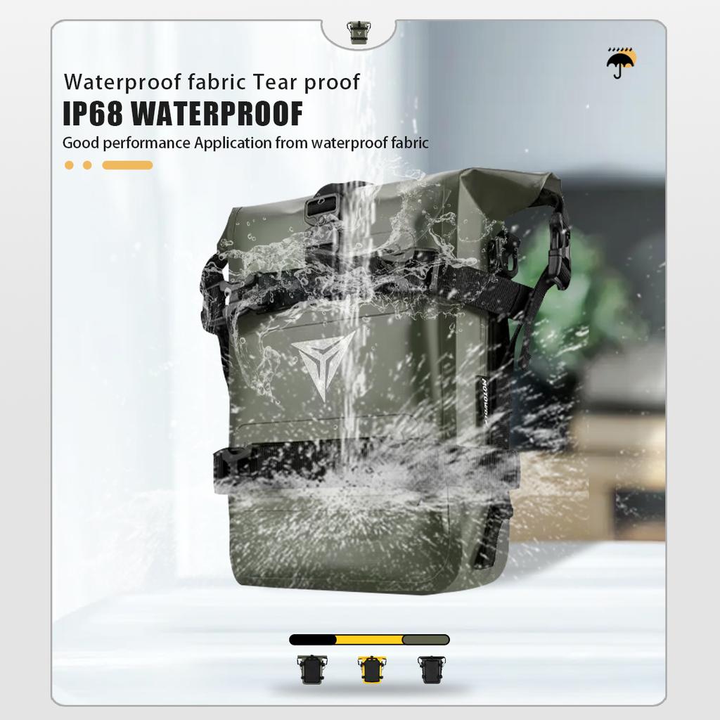 Universal Motorcycle Tool Bags Motorbike Crash Bar Bag Adventure Waterproof Moto Side Backpack Saddlebag 3 Color