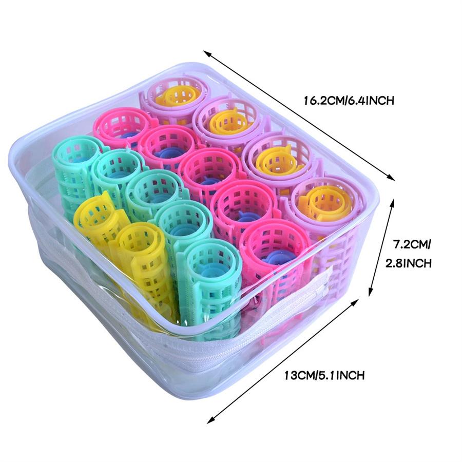 

Набор из 30 зубчатых двухслойных бигуди с зажимом, повязкой для волос, пластиковые бигуди для придания объема