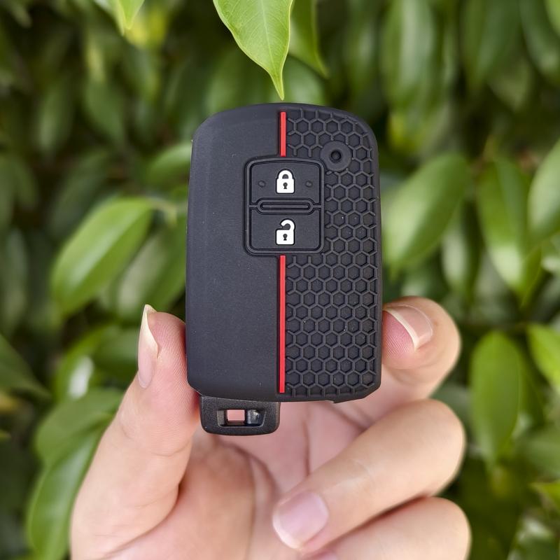 Cocolockey Car Key Case For Toyota Corolla Harrier Prius Auris Yaris 2Button Smart Keys Silicone Skin 2012- Cars Accessories