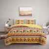 3pcs Bohemian Floral Pattern Comforter Set, 3D Digital Print, Soft-Touch Polyester, All-Season, Machine Washable, Woven