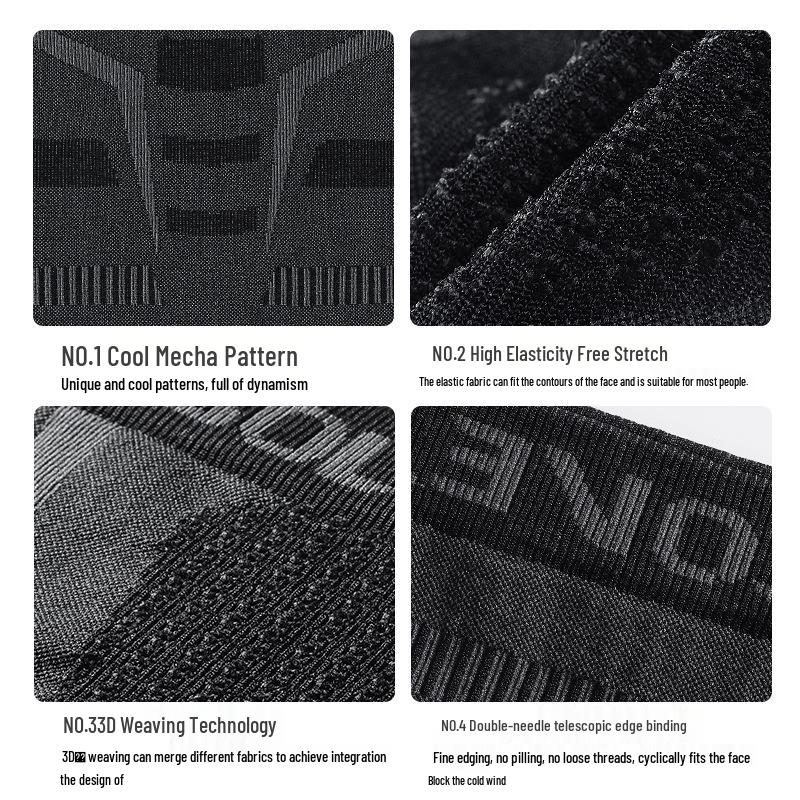Men's Outdoor Cycling Face Mask - Sunscreen, Dustproof, Moisture-Wicking, Breathable, Seamless Knitted, High-Elastic Sports Headband TJ15.