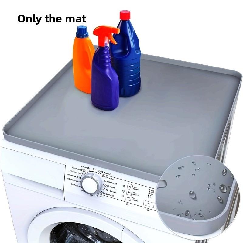 1pcs Silicone Washing Machine Cover Large Thick Waterproof Dustproof Top Mat Pad for Home Appliances Protection Storage Pad