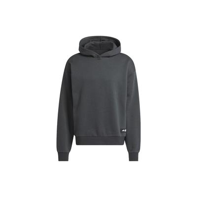 adidas Legends Hoodie Einfarbiges Logo Langarm Kapuzenpullover Herren Hoodies Carbon-Schwarz IL2313