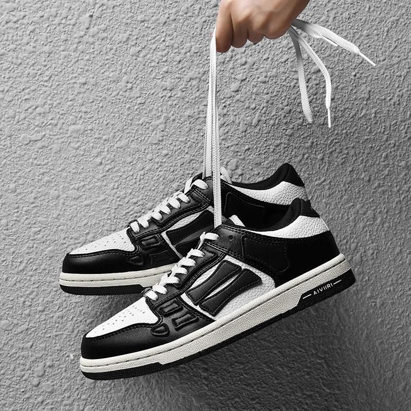 

Низкие повседневные кроссовки для пар, сочетание черного и белого цветов, новые летние кроссовки для активного отдыха 38