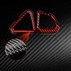 For BMW Z4 G28 2019-2022 Red Carbon Fiber Dash L&R Air Outlet Vent Cover Trim 2X
