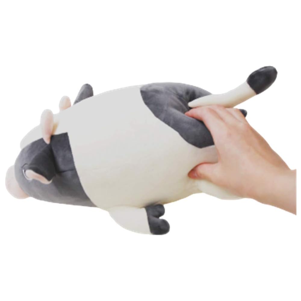Ribuhato Bolster Cushion Marshmallow Animal Cow Molly 27cm Soft Plush Pillow