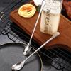 1/6/10Pcs Stainless Steel Long-Handled Ice Teaspoon Coffee Spoon Ice Cream Stirring Spoon Kitchen Household Tableware