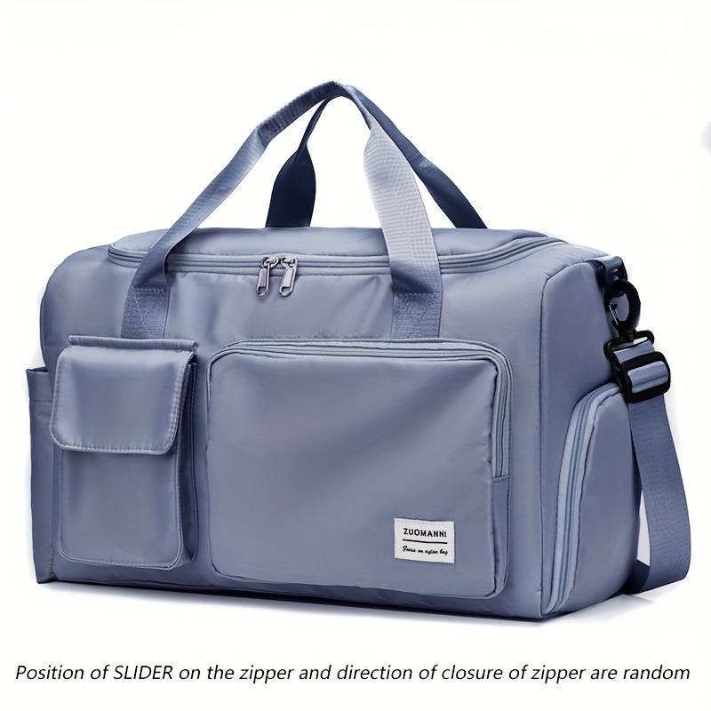 Borsa da Viaggio Unisex Grande Capacità Borsa Tote Sportiva da Palestra in Nylon per Donne Borsa Duffel Weekender per Pernottamento con Scomparto per Scarpe