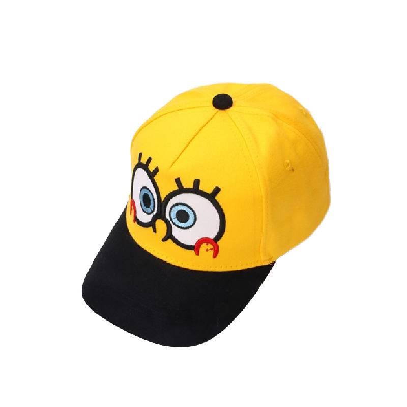 Cute Cartoon Spongebob Baseball Cap For Kids, Sunproof And Breathable