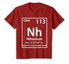 Nihonium Chemical Element (White) T-Shirt