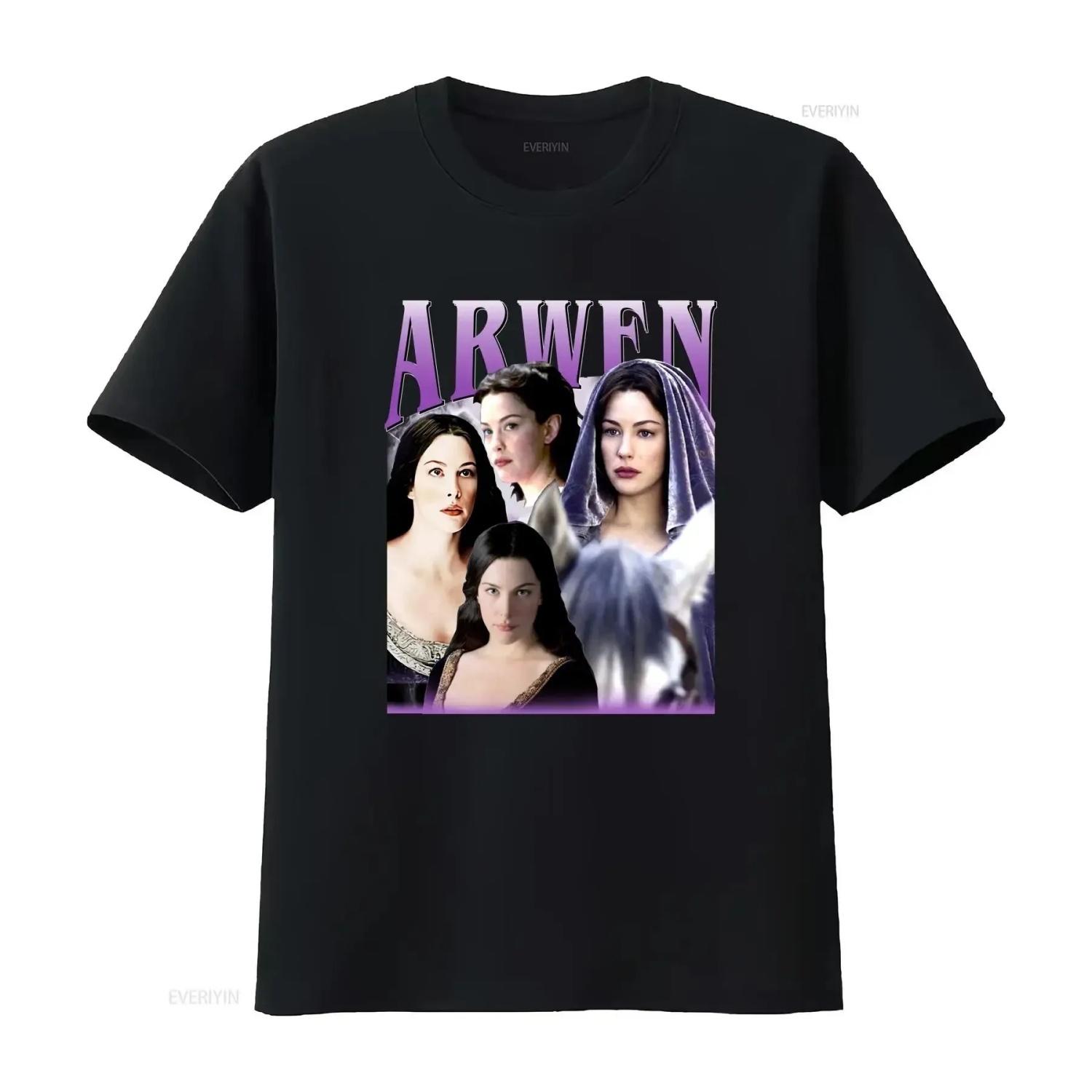 

Limited Arwen Vintage T Shirt For Wo and short sleeves vintage Washed Soft Stretched Slightly Comfortable S чёрный