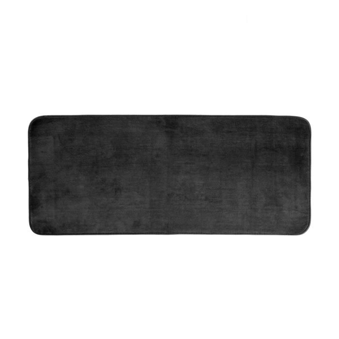Tapis de bain 50 x 120 cm Vitamine Unie noir
