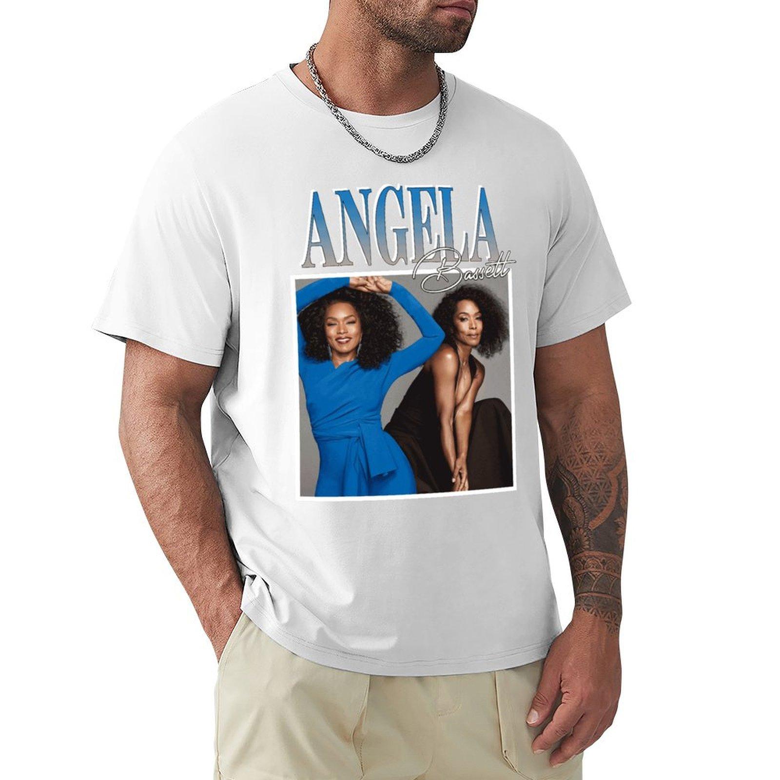 Angela Basset Tshirt Simple Line Art Print Tee S