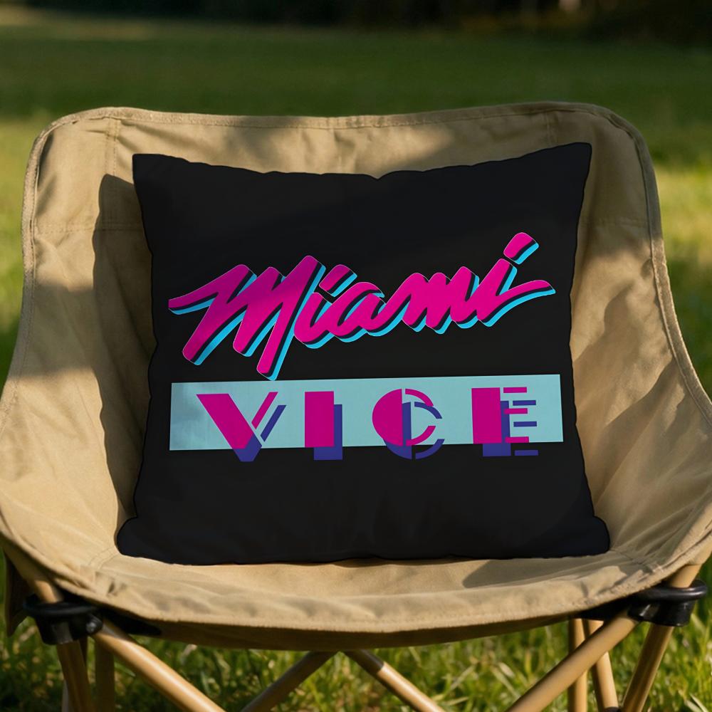 

MMiami Vice Movie Cushion Cover Soft Reversible Durable Pillow Cover MultiScene Use for Home Car Daily Comfort 30X30cm
