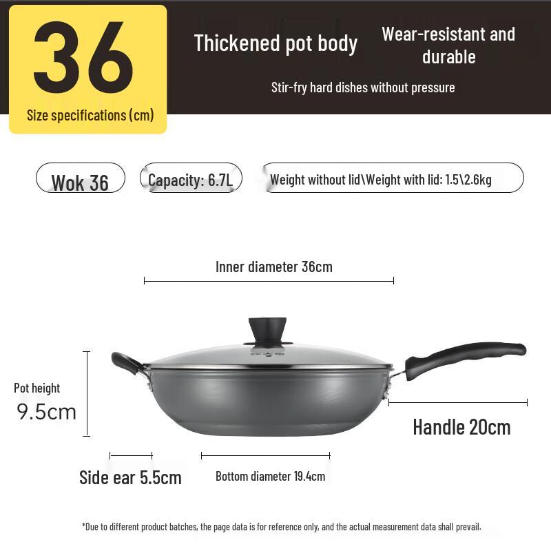 

COOKER KING Healthy Smokeless Titanium Ceramic Wok