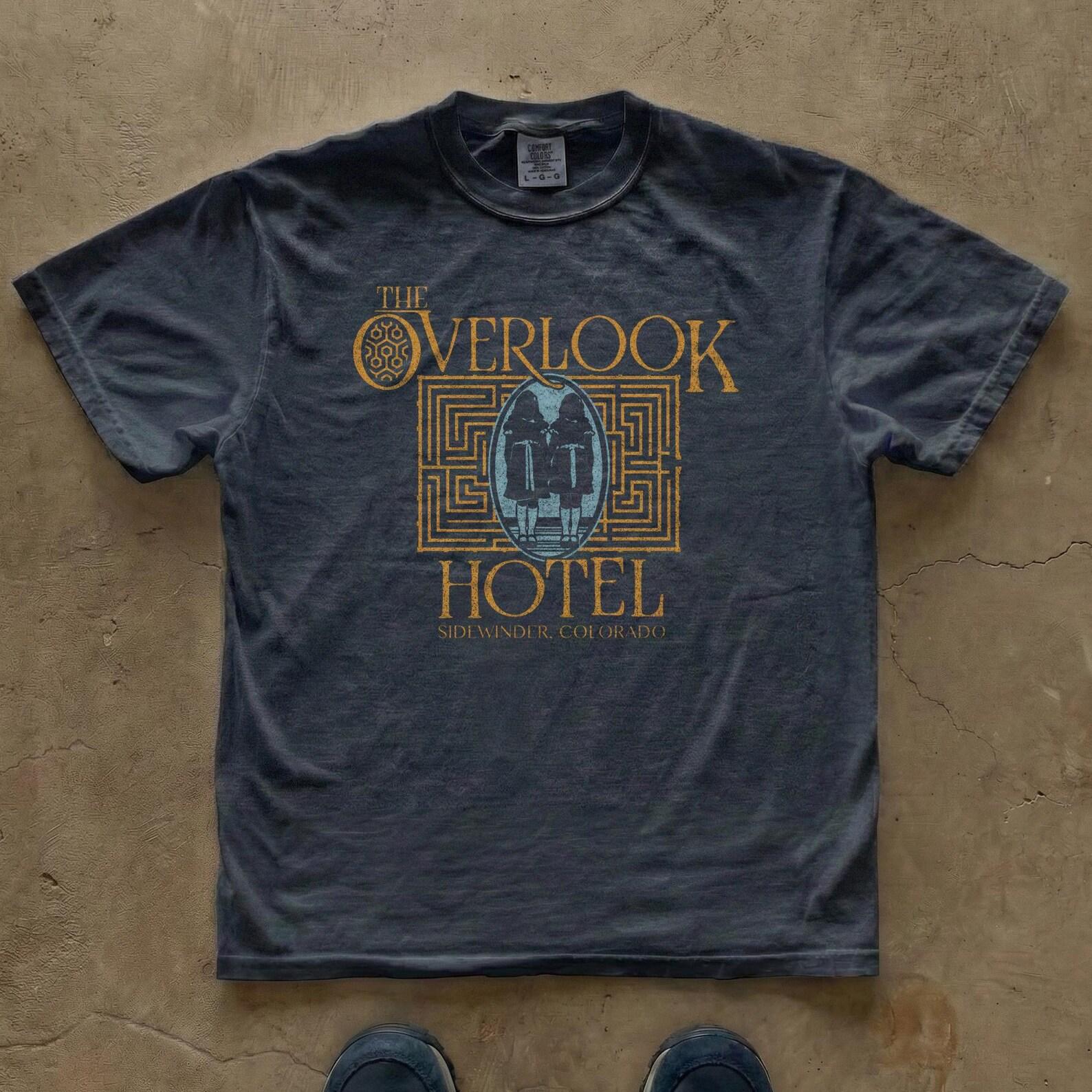 Overlook Hotel Twin Sisters Maze Graphic T-Shirt | The Shining Movie Shirt | Kubric Horror Tee M