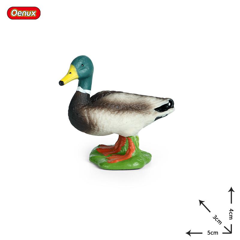 Oenux Poultry Model Simulation Goose Swan Gaggle Duck Flock Action Figures Farm Animals Figurine Miniature Education Kids Toy