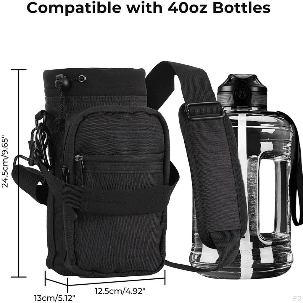 Water Bottle Carrier Bag 40oz Holder Multi Purpose Lightweight Cup Cover Outdoor