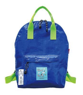 8581 SNOOPY Tarp Material Rucksack Type Tote Bag IP Theoru [Routeto] Peanuts-9F (03 Blue)