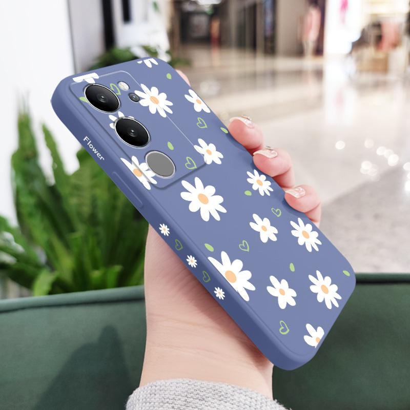 Tender Daisy Phone Case For VIVO V40 V30 V29 V29E V27 V27E V25 V25E V23 V23E V21 V20 Y20 Y12 Y21 Y22 Y50 Y35 Y76 Y36 Pro 4G 5G
