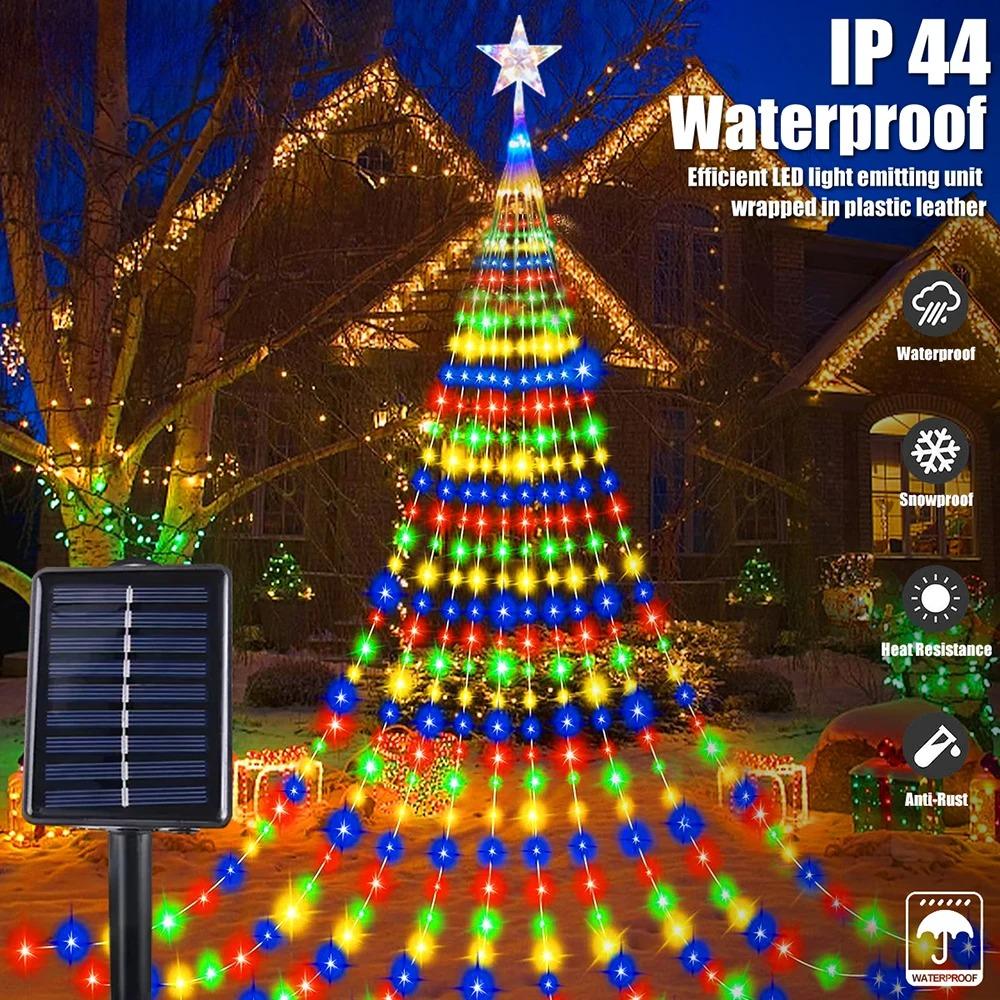 

Solar Holiday Decoration Lights LED Christmas String Lights USB 8 Modes Indoor Outdoor Glowing Stars Hanging Fairy Flash Lights 2M разноцветный