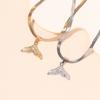 Vintage Mermaid Tail Necklaces For Women Gift Stainless Steel Fish Plated Cuban Flat Blade Chain Choker Wedding Jewelry Collar