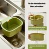 Adjustable Kitchen Sink Filter Basket With Durable Plastic Hooks For Efficient Food Scraps Catcher And Sponge Storage Organizer