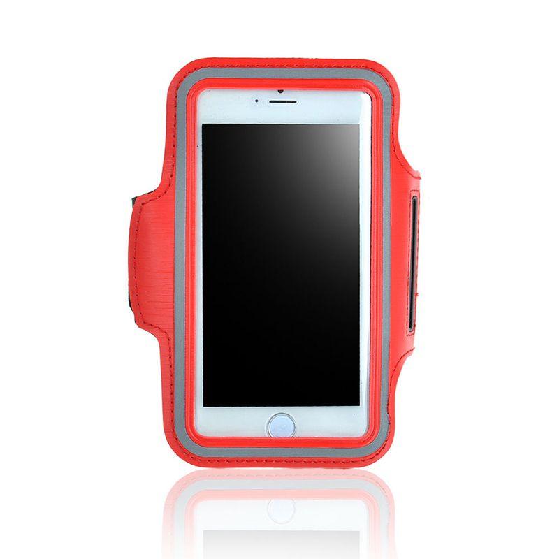 

8 Iphone X 7 Plus Sport Running Armband Jogging Gym Arm Band Pouch Holder Bag For iPhone 6/6s/7/8 Plus,Red