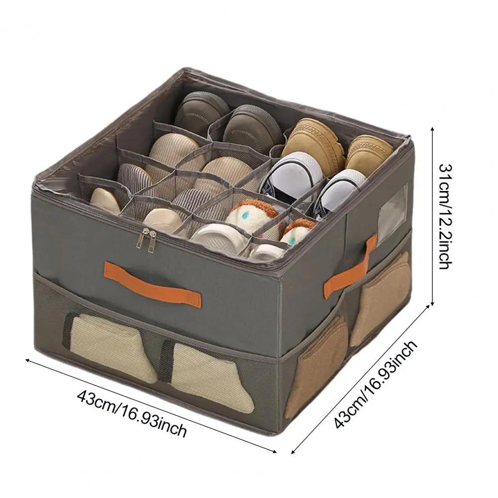1PC Shoe Box With Lid Household Storage Box Foldable Dustproof And Large Capacity Boot Storage Box Organizing Home Organization