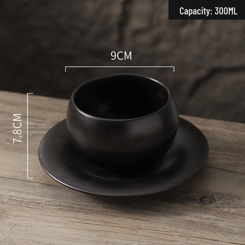 Retro Frosted Ceramic Latte Art Coffee Cup