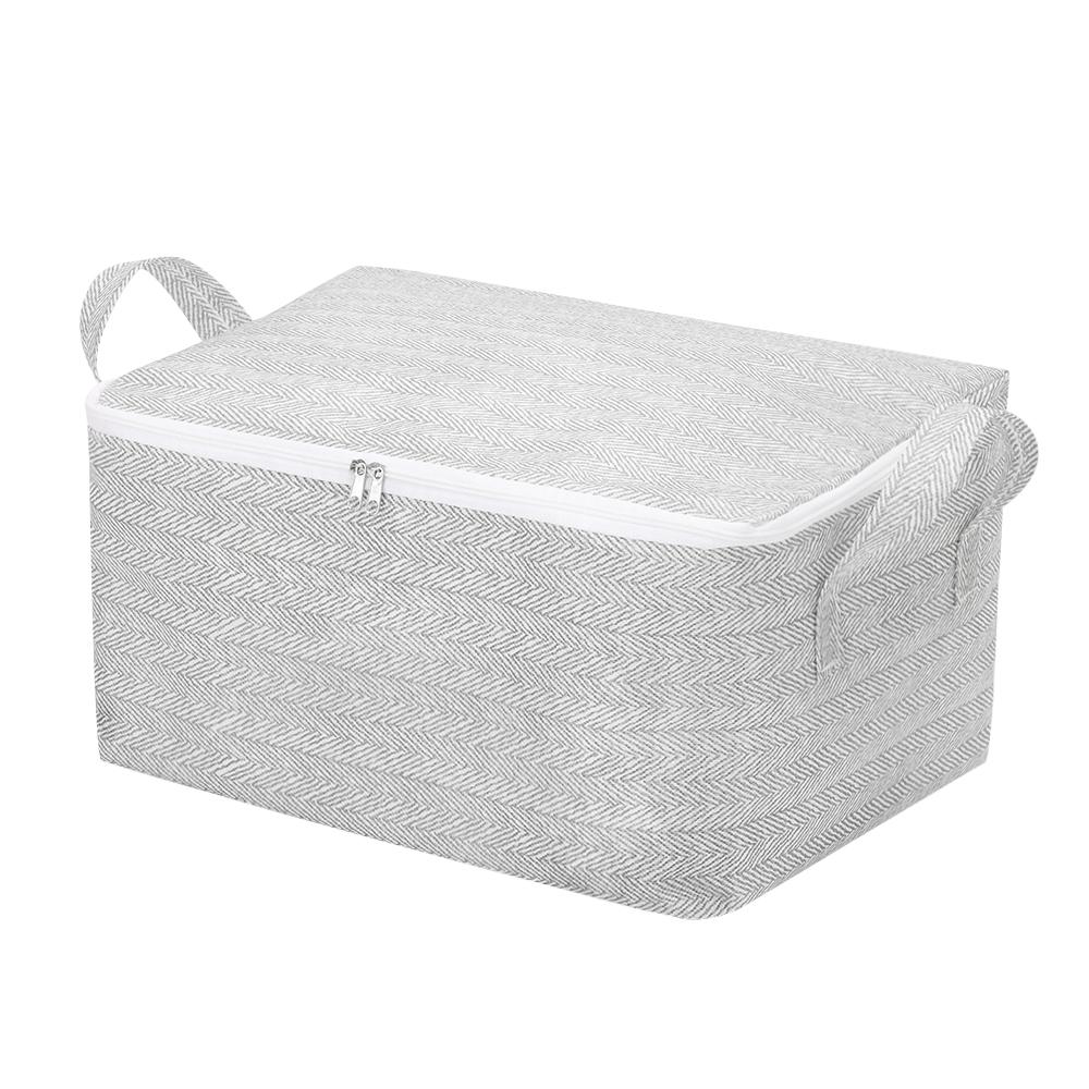 Large-Capacity Clothes Storage Bag With Handle Non-woven Storage Bins  for Travel