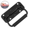 1/2Pcs Cupboard Folding Handle Door Knobs Spring Loaded Drop Metal Cabinet Container Drawer Handles Black Door Handle For Box