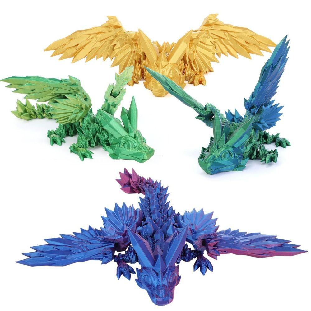 3D Dragon Realistic Dragon Statue Kid Gifts Animal Model New Printed Figures Animals