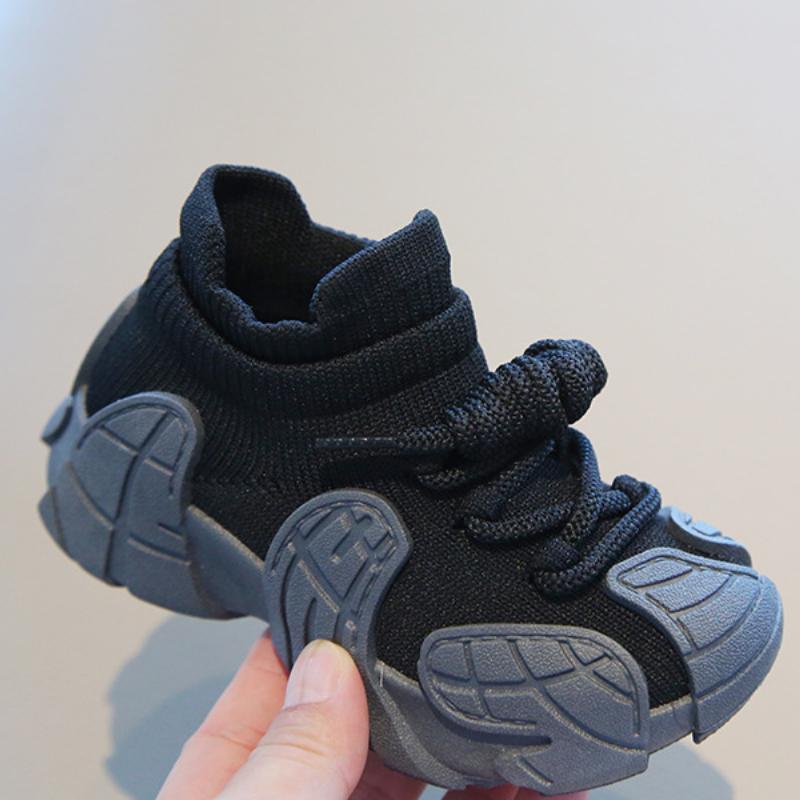 Children's sports shoes, spring and autumn boys' casual shoes, mesh shoes, fly woven girls' socks shoes, baby white shoes