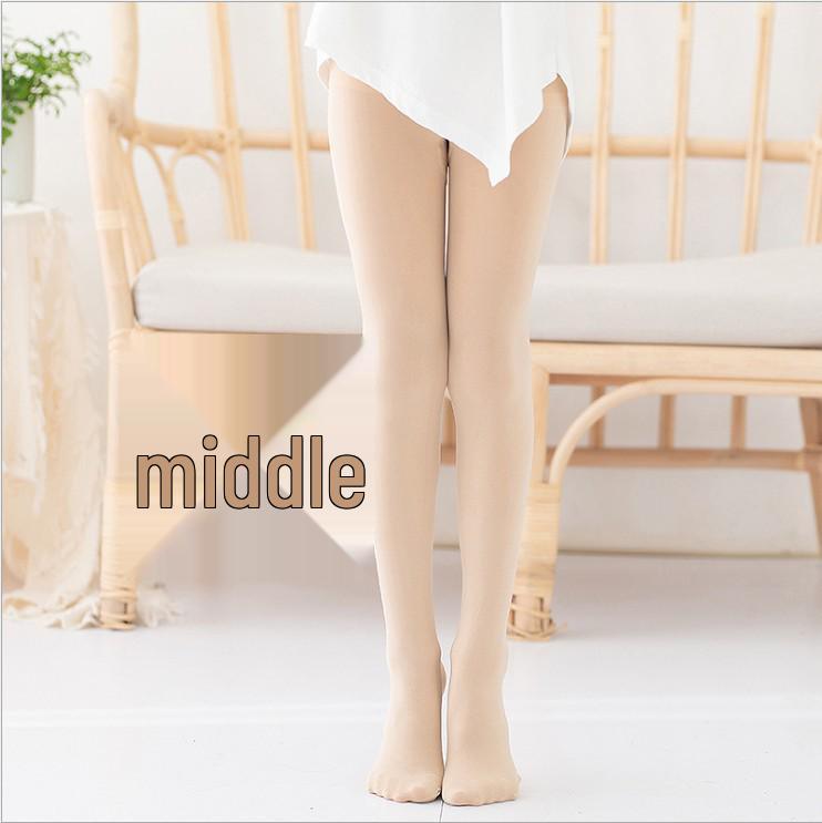 Children's Thin Velvet Dance Tights, Anti-Pilling White Ballet Pants and Socks