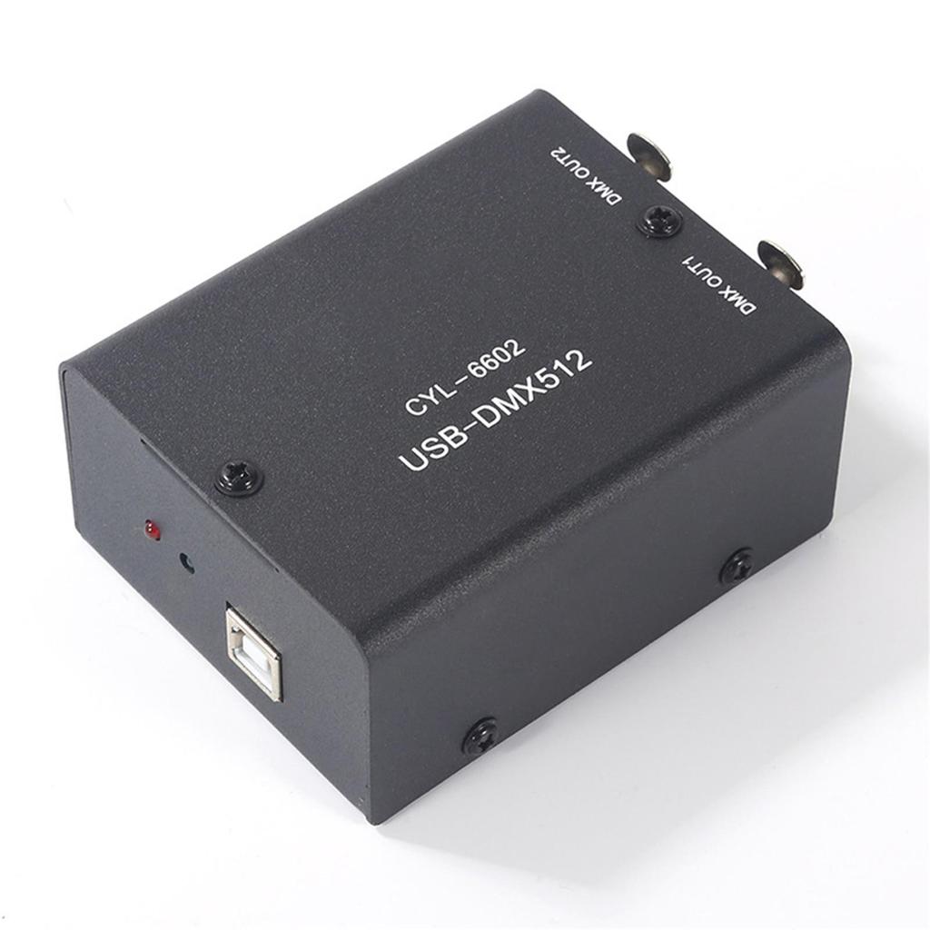 USB To DMX512 LED Light Control Stage Lighting Controller Channels Decoder Module with CD