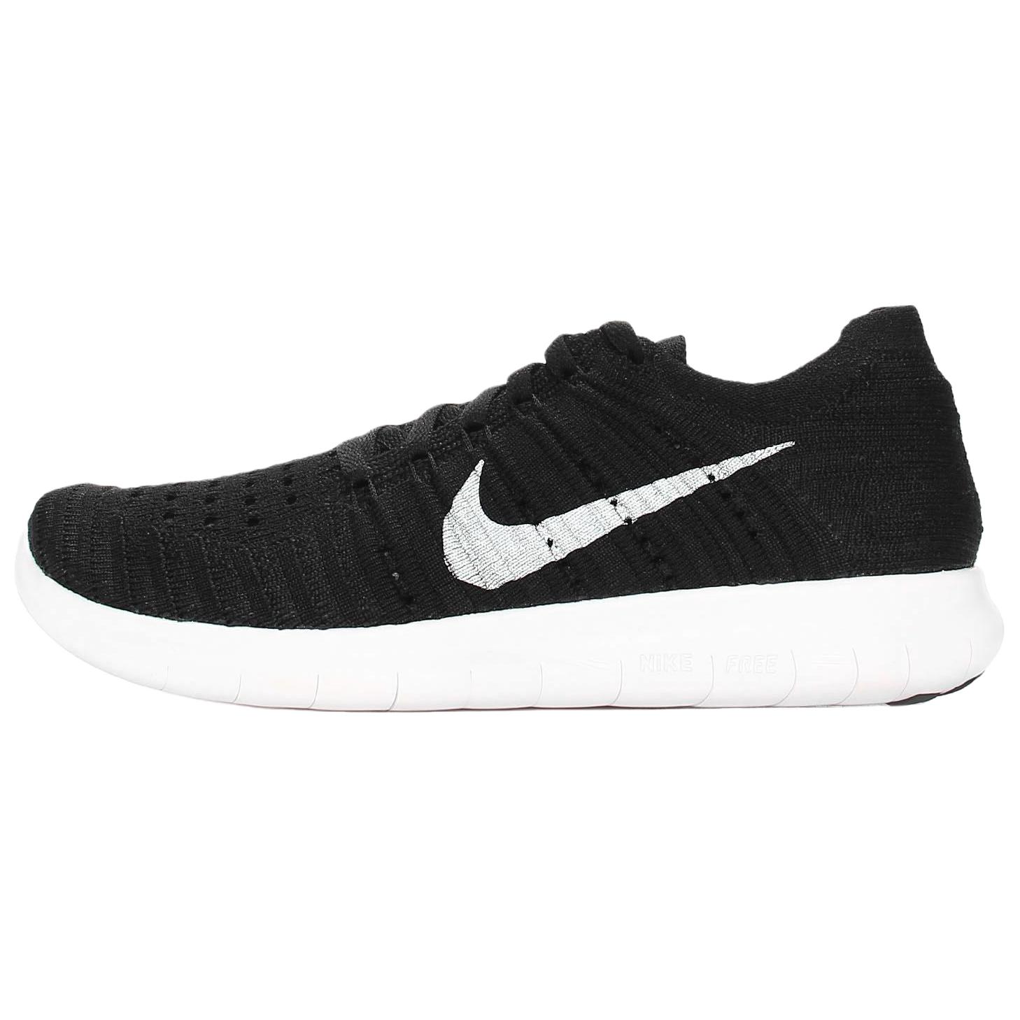 

Nike Free RN Flyknit Black Women Sneakers White 831070-001 38