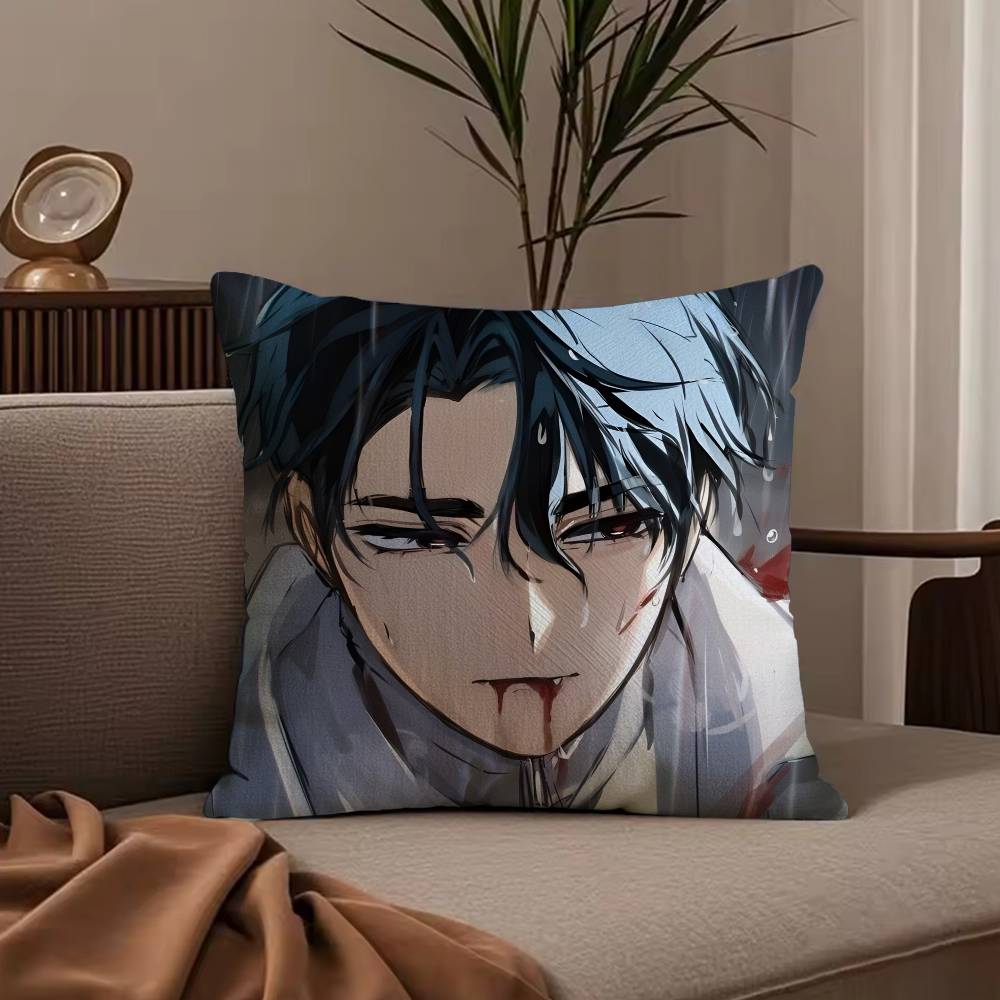 A-Alien S-Stage lvan Pillow Case Anti-dustmite Pillowcase Invisible zipper silky short plush Sofa cushion cover