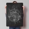 Watch Mechanism Tinplate Posters Customizable Wall Art Retro Vintage Metal Signs for Home Room Garage Decoration Gaming Garden