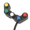 Motorcycle Handlebars Control Switch 5 In 1 Multi Function Headlight Turn Light Horn Switch for 2.2cm Handlebars