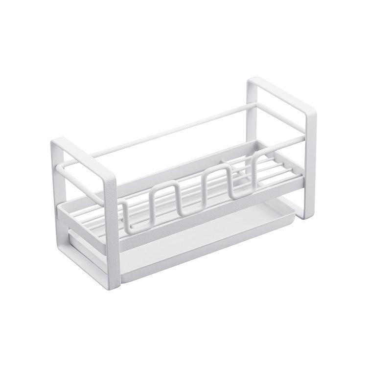 Iron Storage Rack Kitchen Bathroom Sink Sponge Drain Rack Desk Organize Box