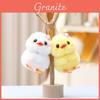 Plush Duck Keychain With Soft Short Pile Fabric For Gift And Bag Decor