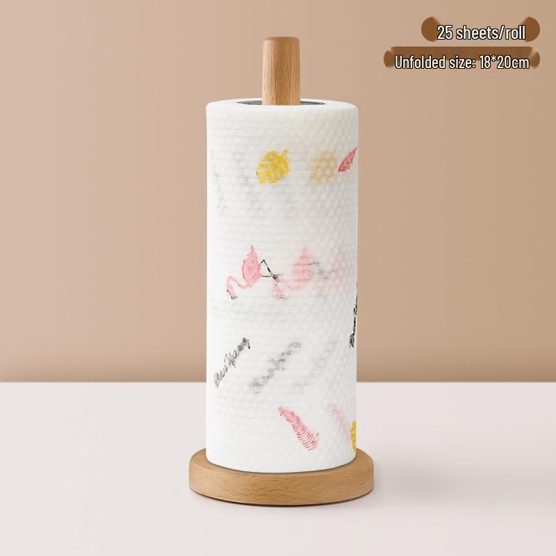 

Большой рулон кухонной бумаги двойного назначения для впитывания масла: Одноразовая и влаговпитывающая салфетка для посуды.