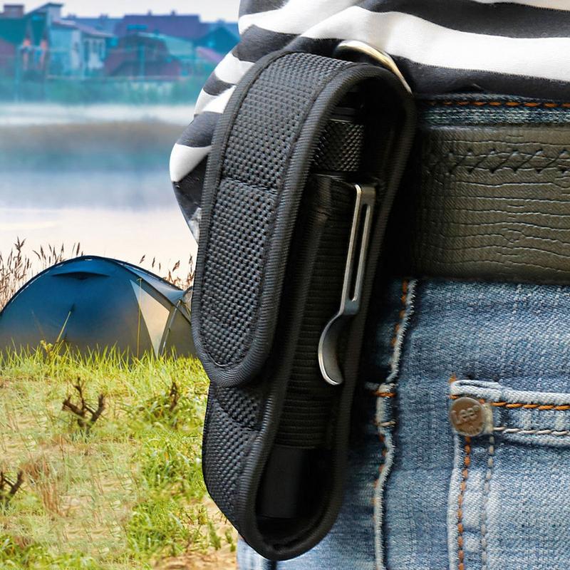 Flashlight Cover Case Flashlight Pouch LED Torch Cover LED Torch Nylon Protective Cover for Hunting Camping Outdoor Hiking