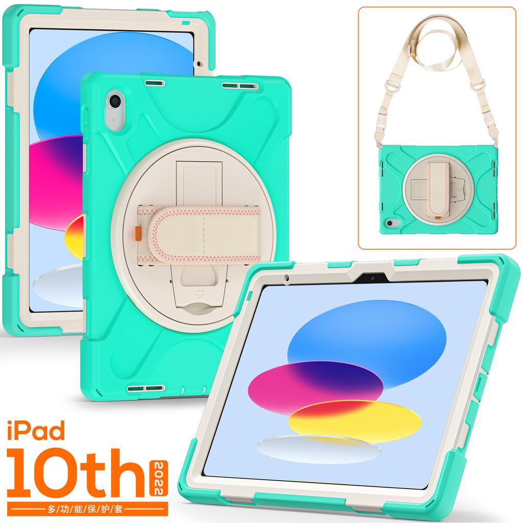360 Rotating Stand Case Universal for IPad 2025 A16 11th 10.9 2022 10th Gen. A3354 A3355 A3356 A2757 A2777 A2696 Hybrid Cover