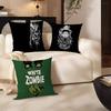 Heavy Rock Band-W-White Zombies Pillow Cover for Bedroom Room and Living Room Sofa Decorative Cushion Cover
