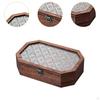 Desktop Storage Box Container Reusable Decorative Retro Styles Display Stand Organization for Office