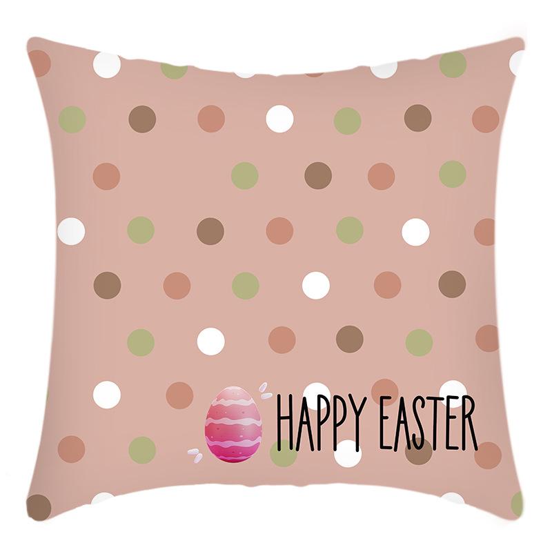

Easter Linen Pillow Case Decorative Pillow Four-piece Set Sofa Cushion Cover Bedroom Pillow Cushion Cover 45*45cm
