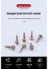 Color Zinc Phillips Hex Head Self-Drilling Screws with Washer