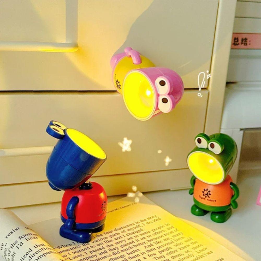Mini LED Miniature Desk Lamp Foldable Design Night Light Boy Toy Desk Lamps  Children's Birthday